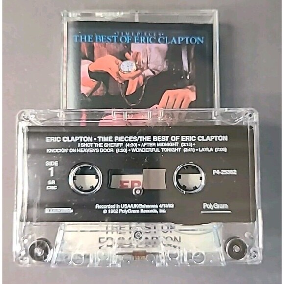 Vintage Time Pieces The Best Of Eric Clapton  (1982) cassette tape Polydor - Picture 3 of 4